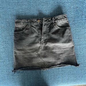 Black jean skirt
